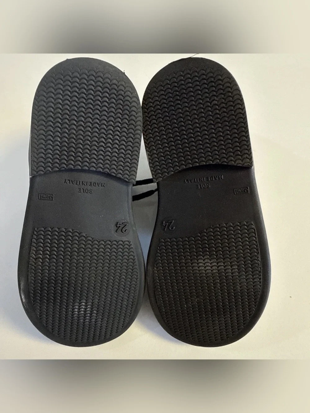 *Vintage Toddler Girl Shoe Be Baby Doo Italian Leather black Size8 us/ 24 eu